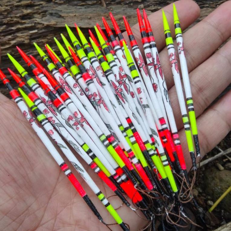 5f❆Stok Banyak✻ pelampung pancing ikan mas kumbul jarum motif batik isi (5) D83 ❆