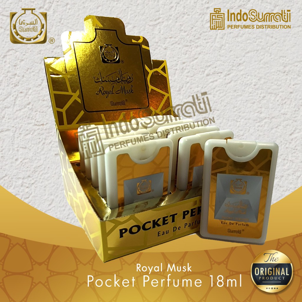 Parfum ROYAL MUSK 18 ml - Pocket Perfum Original By Surrati | Unisex Pocket Spray | Eau De Parfum | Surrati Perfume | Parfum Surrati