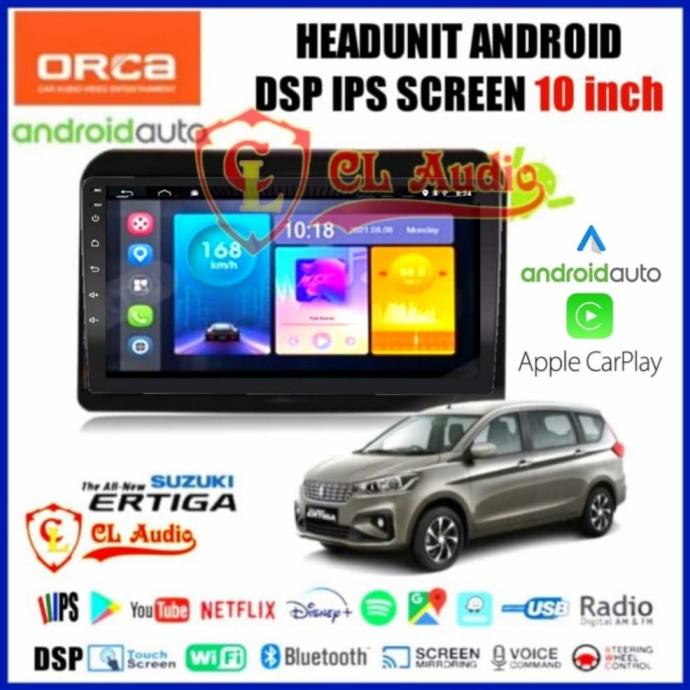 Aksesories Interior Mobil Head Unit Android 10Inch Orca Oem New Ertiga/Suzuki Xl7