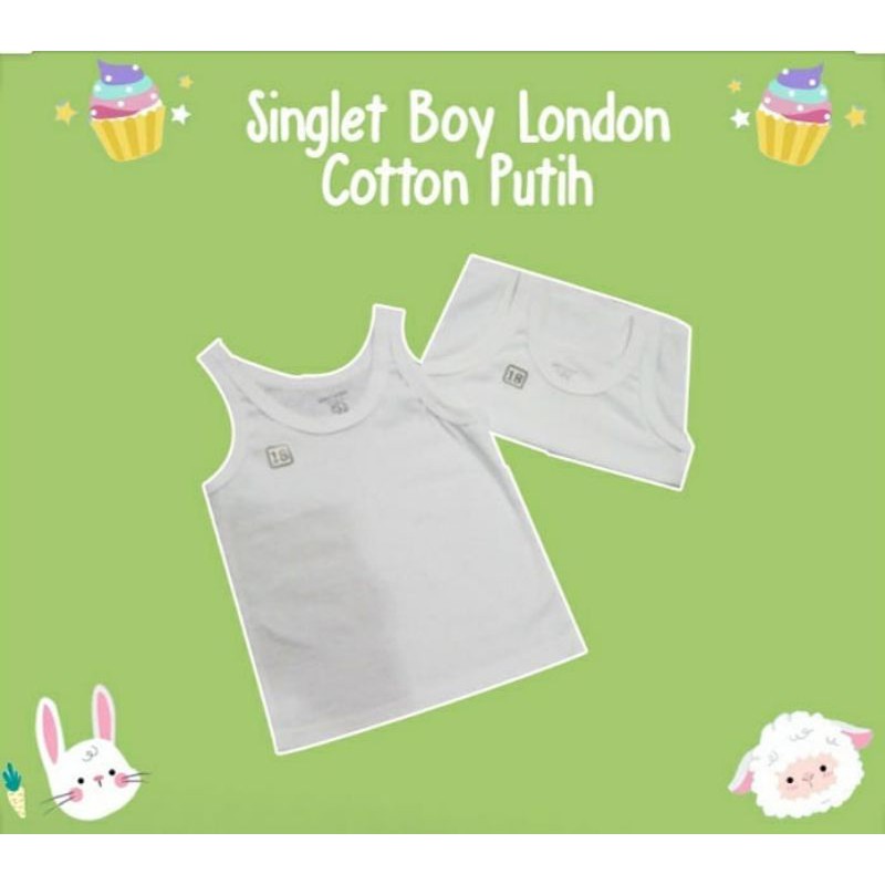 singlet baby london Grosir 1 lusin