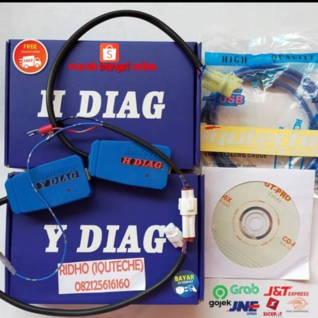 Alat scanner motor untuk teknologi injeksi Yamaha & Honda