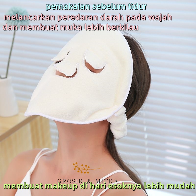 Masker Wajah Handuk Masker SPA penggunaan lebih dari satu kali pemakaian bisa digunakan dingin dan hangat