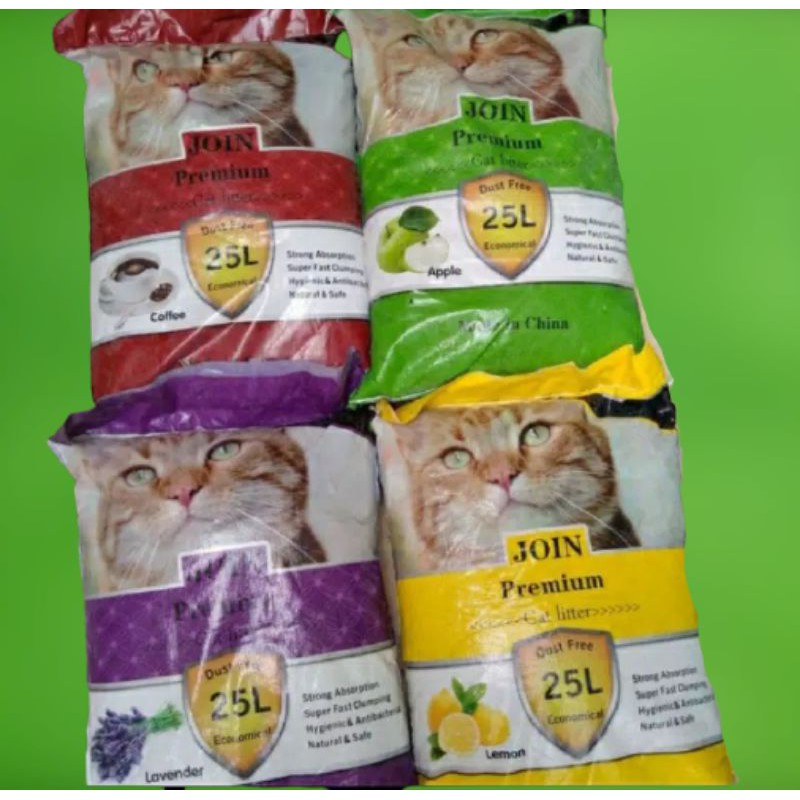 Pasir Kucing Promo Pasir Join Premium Catsand  25L - Pasir Gumpal Bentonic PROMO murah