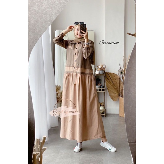 FLASH SALE GRESIANA DRESS GAGIL FASHION BY OVA GAMIS DRESS MAXY BRANDED ORIGINAL BRAND DLOVERA GAGIL