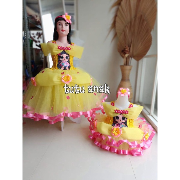 BAJU ULANG TAHUN ANAK LOL / DRESS TUTU ANAK LOL / GAUN TUTU ANAK LOL / CUSTOM BAJU ULANG TAHUN ANAK 