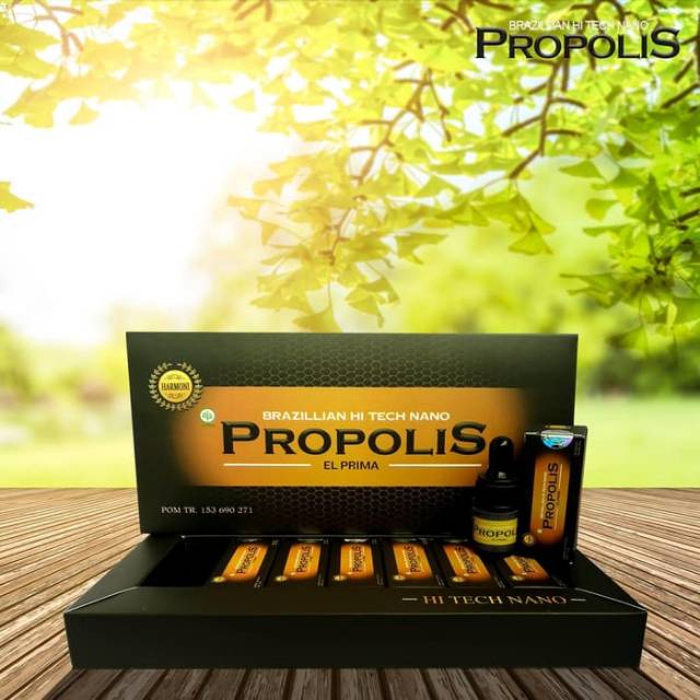 Propolis harmoni Hi Tech Nano 1 botol isi 6 ml Propolis premium nano green brazilian original