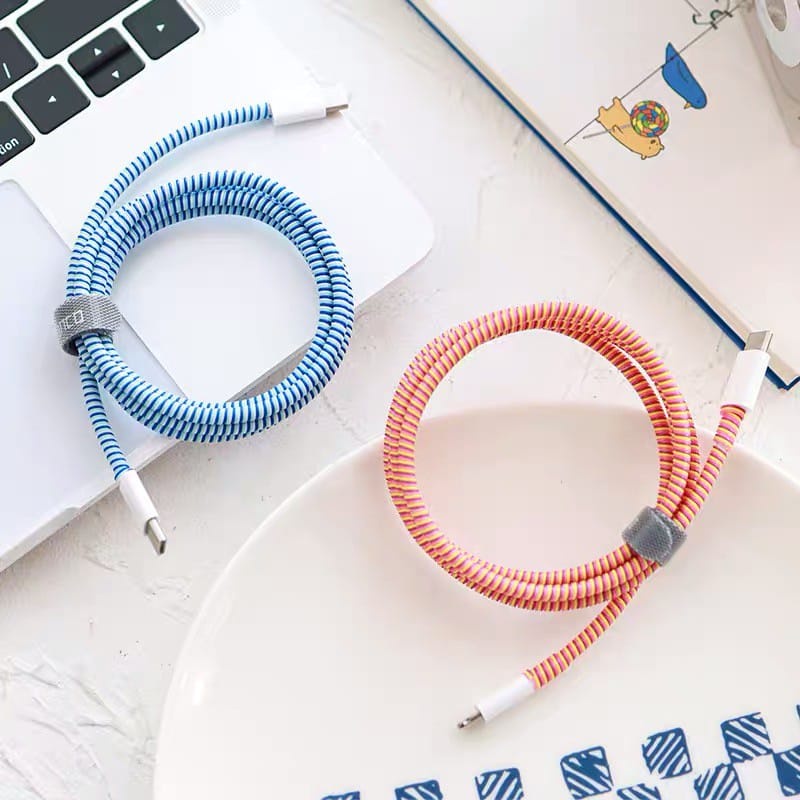 OS PELINDUNG KABEL CHARGER / SPIRAL PROTECTOR DATA CABLE 2 WARNA