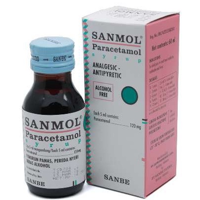 Sanmol Sirup 60ml - Obat Penurun Panas dan Demam Anak