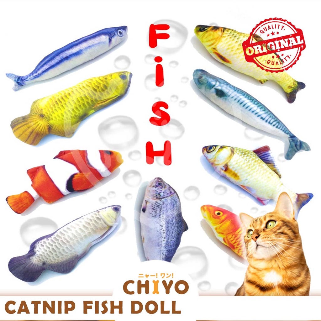 CATNIP KISS FISH DOLL FOR CAT SIZE 18-20 CM