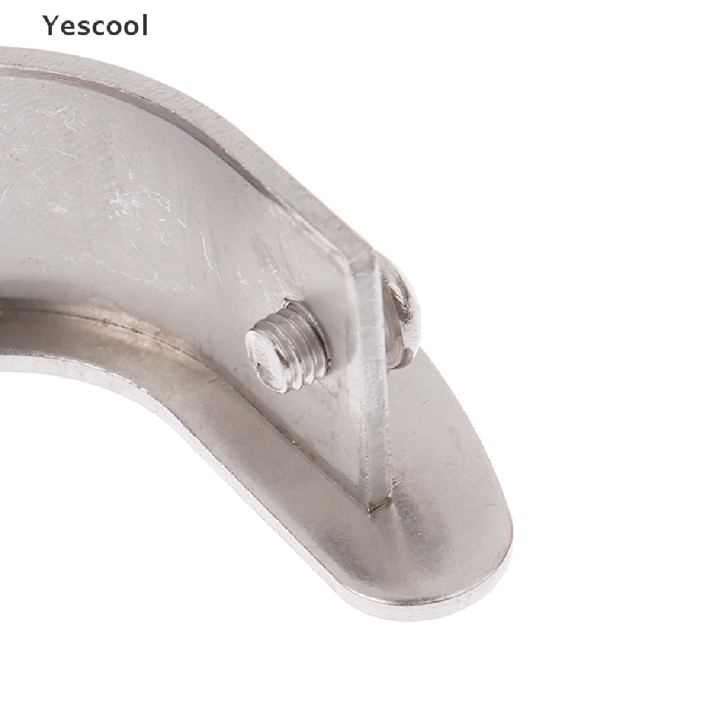 Yescool Holder / Dudukan Tiang Gantungan Baju Bahan Stainless Steel Ukuran 19 / 22 / 25 / 32mm