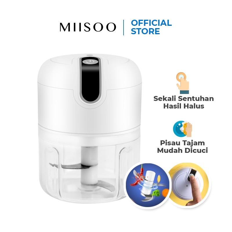 MIISOO Portable Blender Gilingan Mini Bumbu dan Daging dengan USB