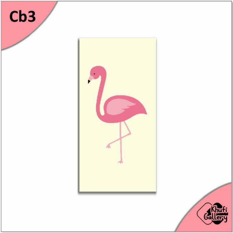 Khufi Gallery Hiasan Dinding Burung Flaminggo