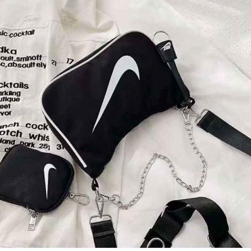 [BISA COD ]Tas Selempang Slempang Nike Pouch Sling bag Pria Wanita cocok untuk olahraga atau Ootd