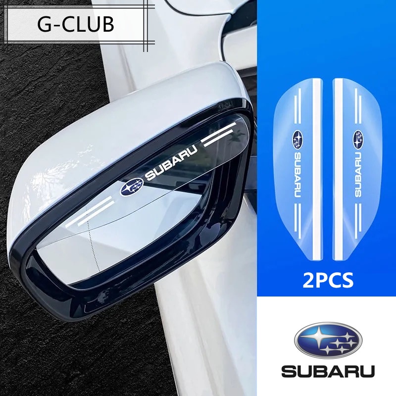 G-club 2PCS Eyebrow Pelindung Kaca Spion Mobil Anti Air / Hujan Untuk Subaru Forester XV Outback Impreza