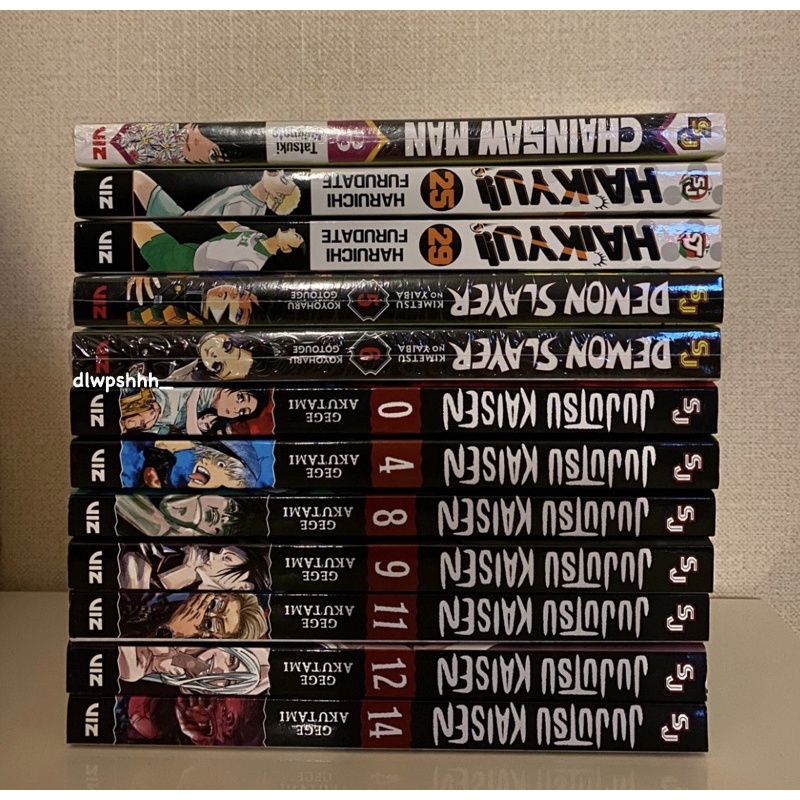 Jujutsu Kaisen, Demon Slayer, Haikyuu, Chainsaw Man English Manga SEALED & UNSEALED