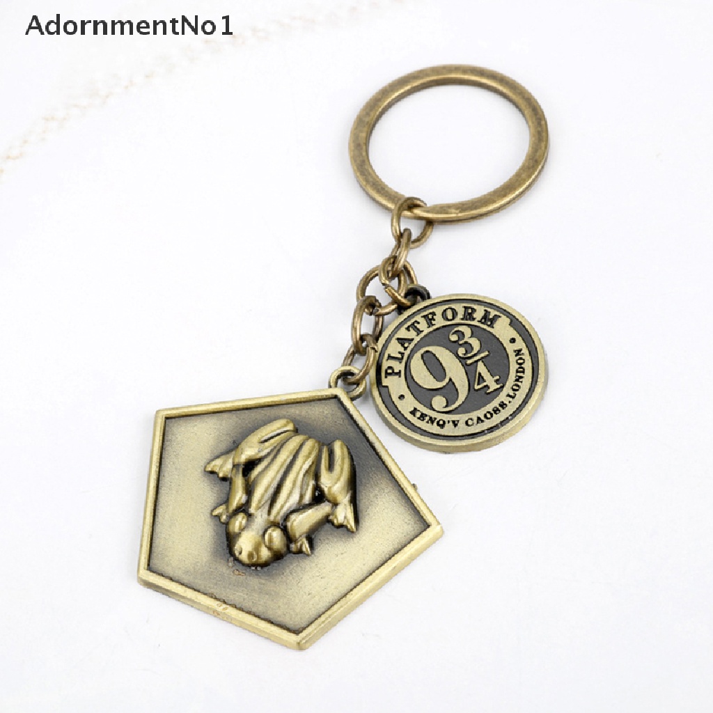 (AdornmentNo1) Gantungan Kunci Bentuk Katak Film Coklat Platform 9-3 / 4 Charms