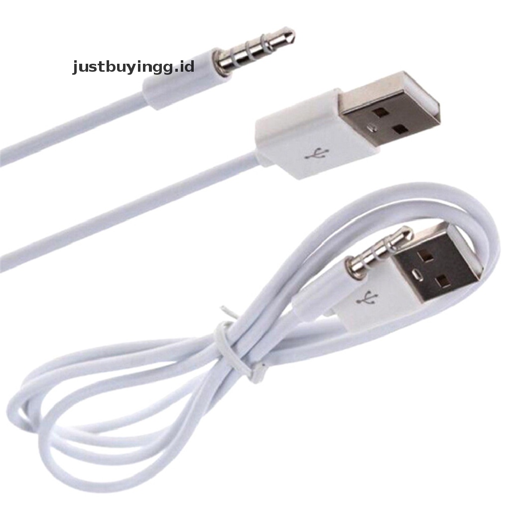 (Justbuyingg.Id) Kabel Charger Aux Audio 3.5mm Ke Usb 2.0 Male Panjang 3.3ft Untuk Mp3 Player