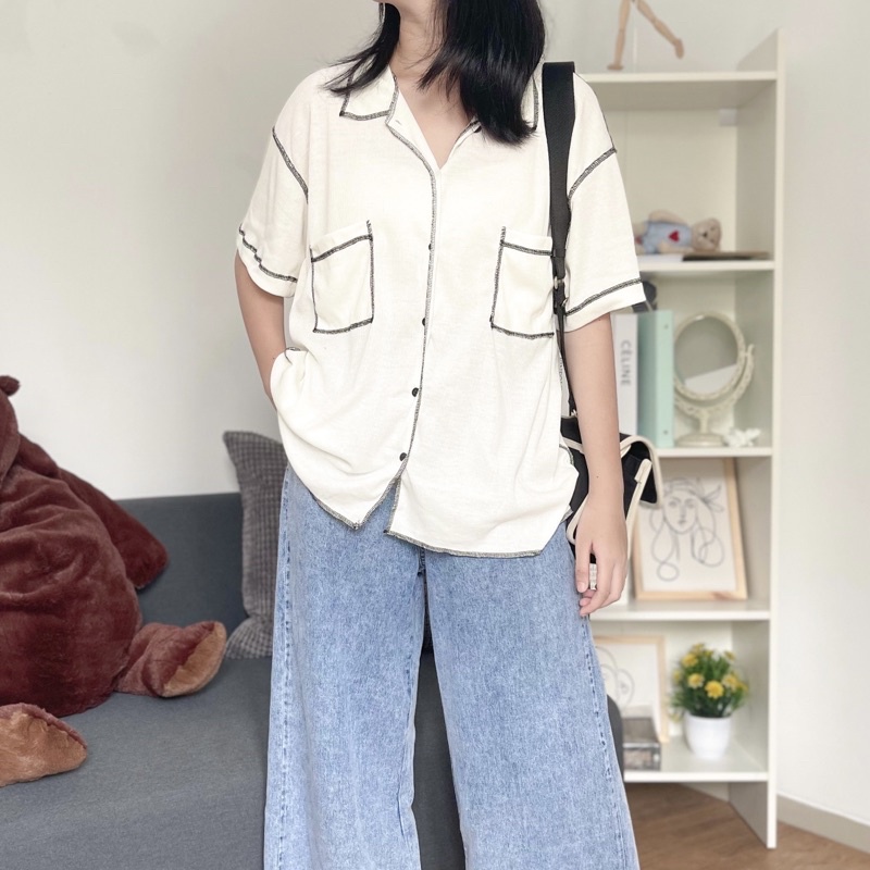 Rio Oversized Rib Kemeja R2A-B