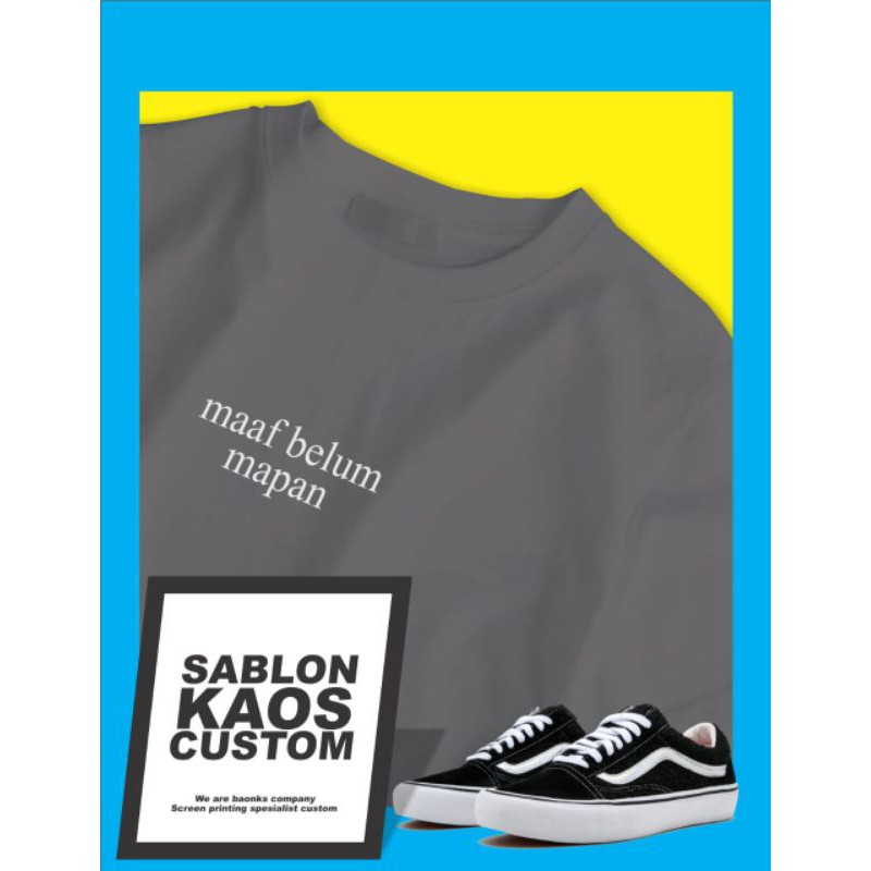 

KAOS SABLON CUSTOM NAMA/TULISAN (TULIS DI CATATAN)
