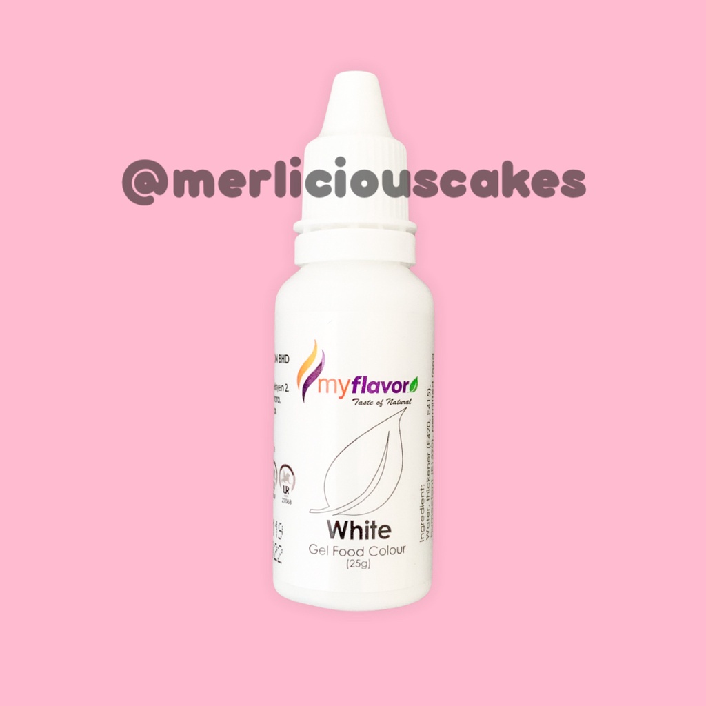 

White Gel My Flavor Food Color Food Colour Pewarna Makanan