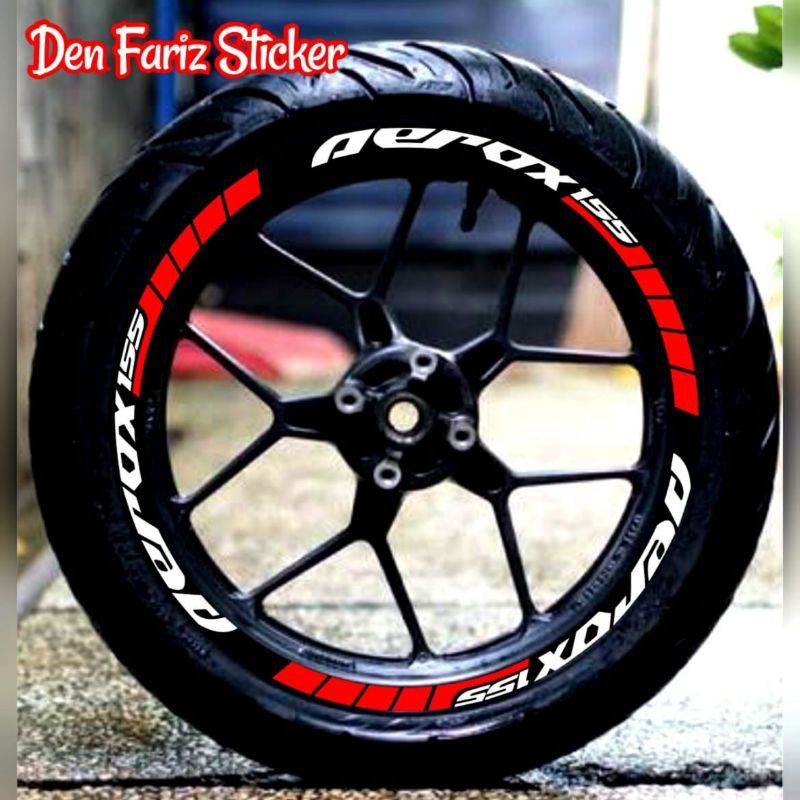 Promo Stiker Velg Stiker Velg Aerox Red Stiker Velg Motor Aerox 155 Stiker Velg Motor Aerox 155 Mera