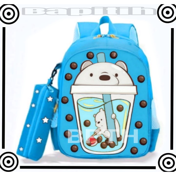 BPT/ Tas Ransel Anak Perempuan Karakter BOBA - RANSEL BOBA LED - RANSEL BOBBA - TAS BOBA ANAK CEWE - School Bag Tas Sekolah