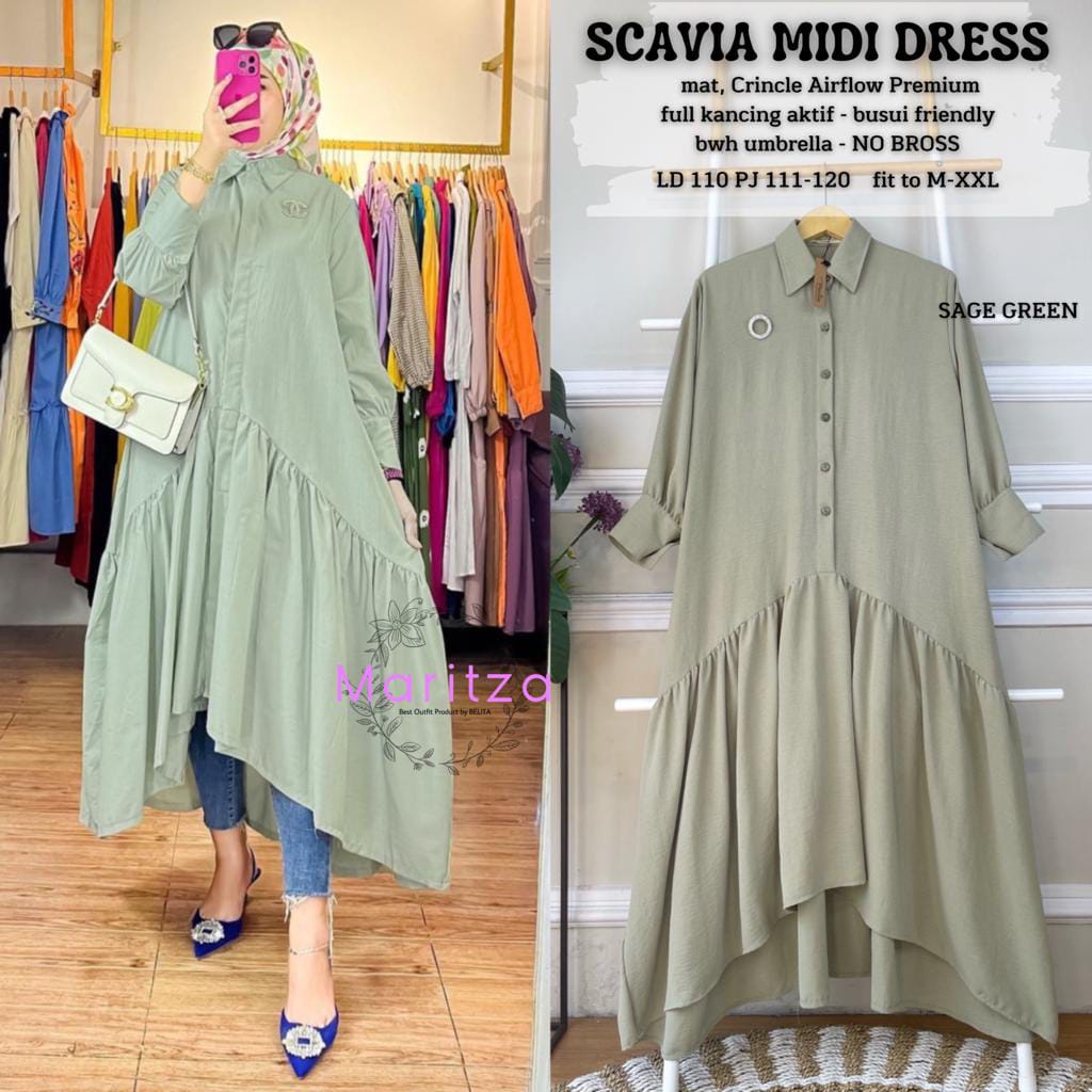 Scavia midi dress