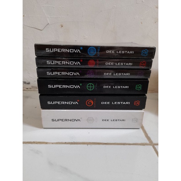 Original 1 Set Buku Novel Supernova Series Dee Lestari Preloved Bekas Murah