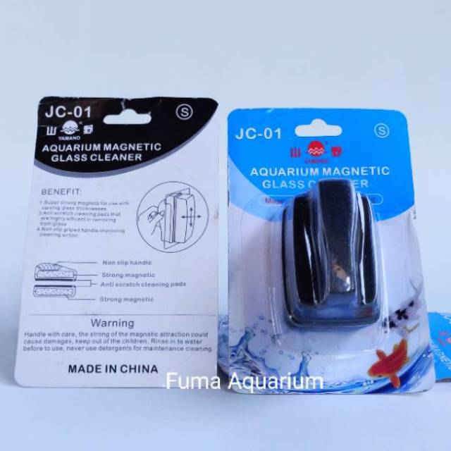 YAMANO  MAGNET GLASS CLEANER JC-01 Pembersih Kaca Tenggelam Size S