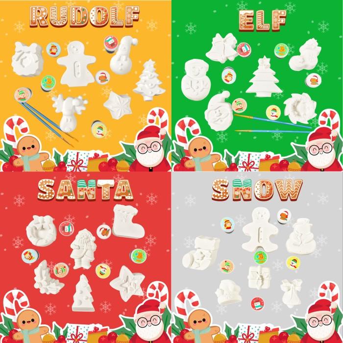 

BARU! GYPSUM PAINTING KIT DIY CHRISTMAS SERIES ALAT LUKIS MURAH TERLENGKAP AL3