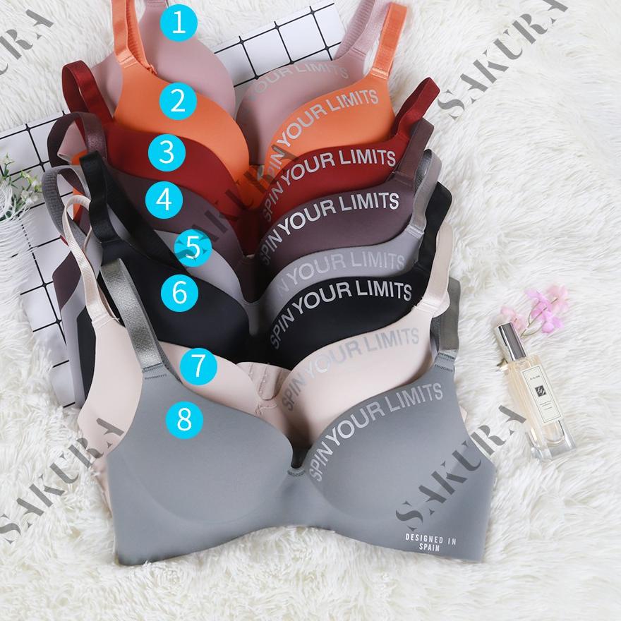 ❊ Sakura Bra Wanita Cup B Model Tanpa Kawat Dengan Bahan Halus Wanita Pakaian Dalam B06 B06P ✤