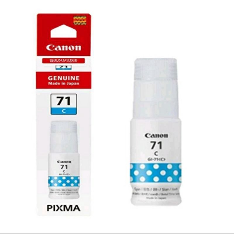 tinta canon G1- 71 cyan printer canon pixma g1020/g2020/3020/g3060