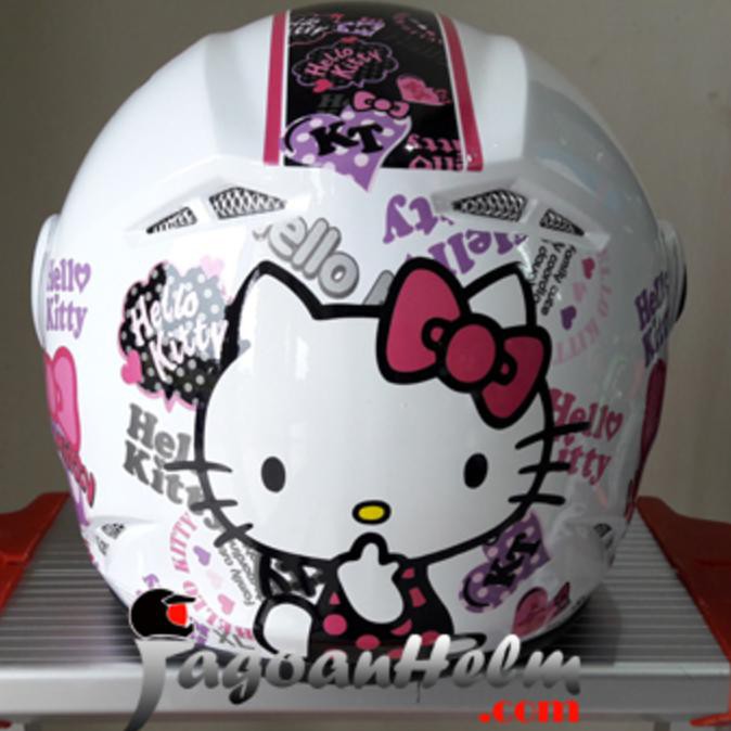 GM Helm Teen Hello Kitty #4 - Anak