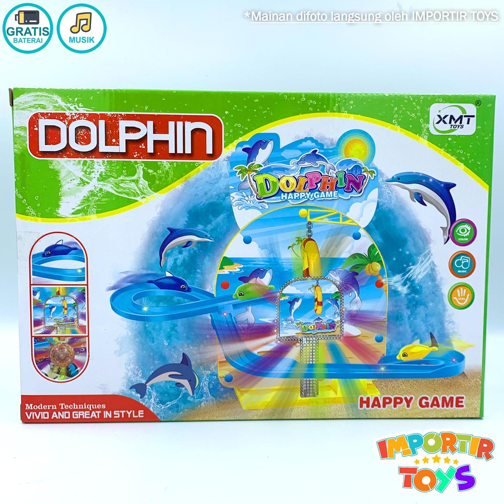 Mainan Pinguin Lumba lumba Magnet Anak MAGICAL HAPPY DOLPHIN FREE BATRE