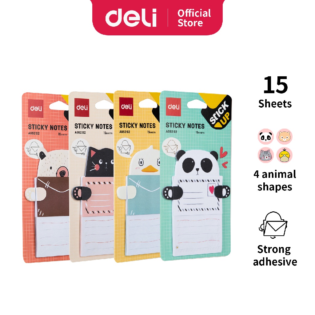 

Deli Memo tempel Fancy Sticky Notes 15sheets EA55202