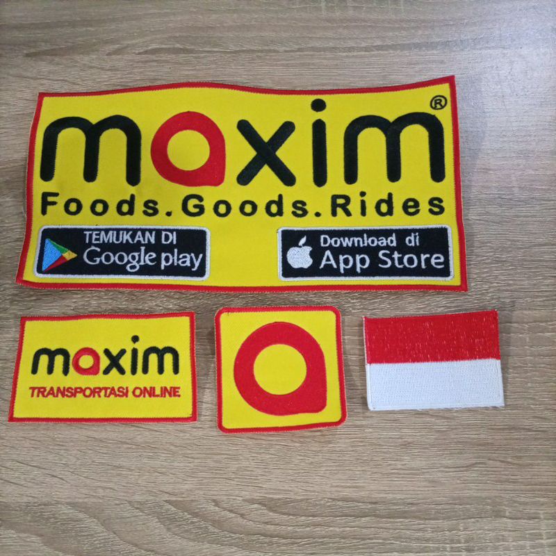 Bordir/Patch/Emblem set Jaket rompi Maxim