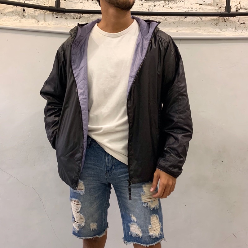 Preloved Uniqlo Jaket Parka Pria Parasut size L