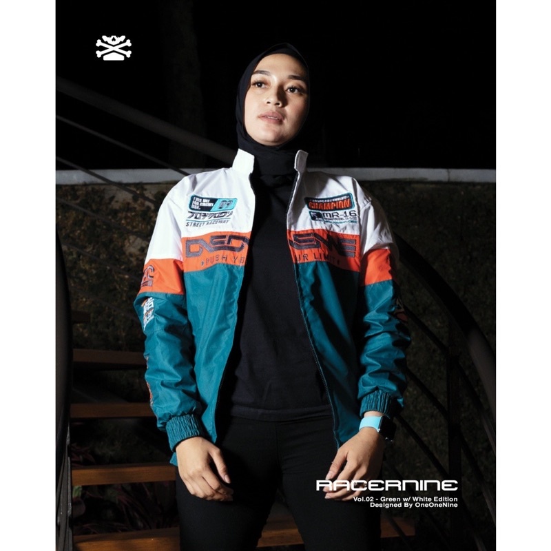 JACKET RACERNINE GREEN WHITE SERIES | KSR ONEONENINE