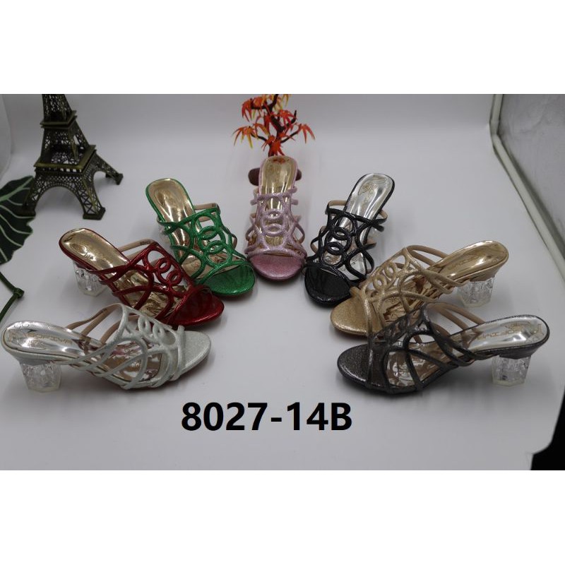 SOFIYA SANDAL PESTA WANITA TAPAK KACA IMPOR#8027-14