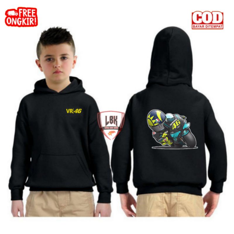JAKET SWEATER HOODIE ANAK VALENTINO ROSSI