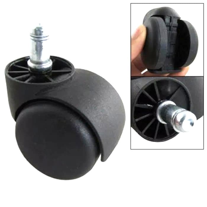 Roda Kursi Kantor / Castor Nylon / Sparepart Kursi Kantor Kursi Roda