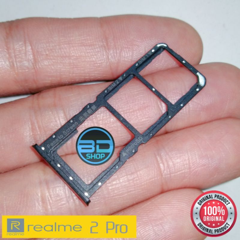 ORIGINAL ASLI Simtray Sim Tray Tempat Kartu Card Realme 2 Pro