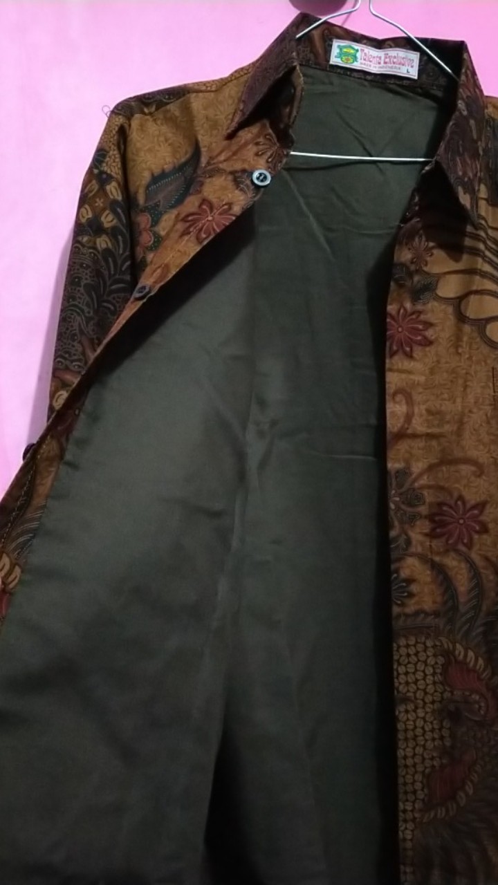 Kemeja Batik Prabu Bahan Katun Baturaden Reguler Fit A592