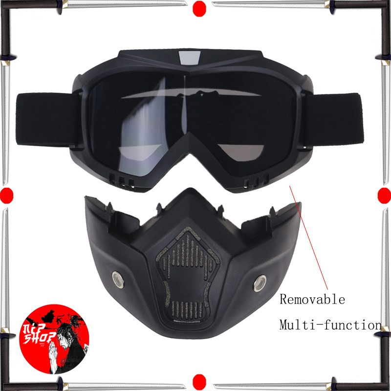 Kacamata Goggles Mask Motor Retro Anti Glare Windproof