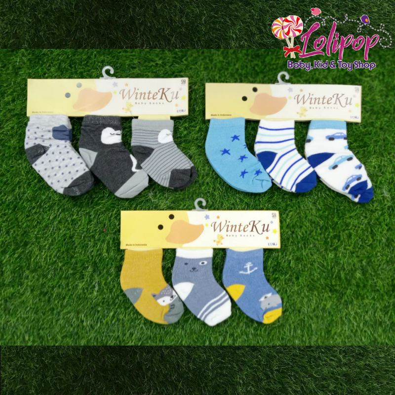 Winteku Kaos Kaki Bayi Isi 3pcs