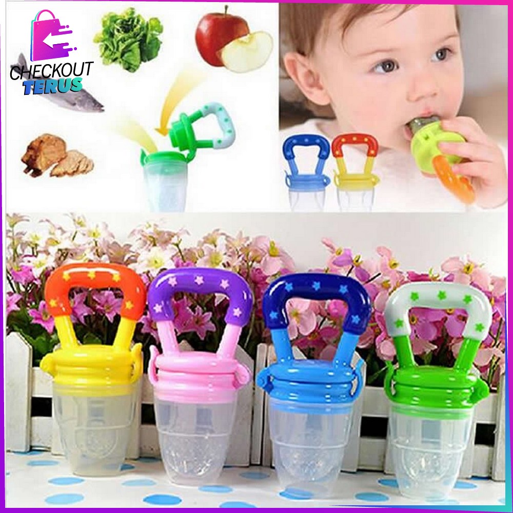 CT C44 45 Dot Buah Bayi Baby Fruit Feeder Rattle Teether Empeng Dot Buah Anak Bayi Mainan Gigitan Bayi Dot Baby