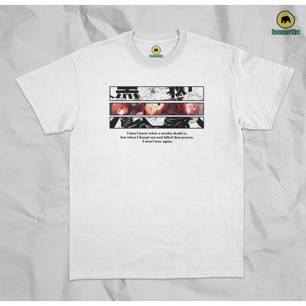T-SHIRT NOBARA X ITADORI YUJI - KAOS UNIQLO X JUJUTSU KAISEN - T-SHIRT STREETWEAR ANIME - KAOS GOJO