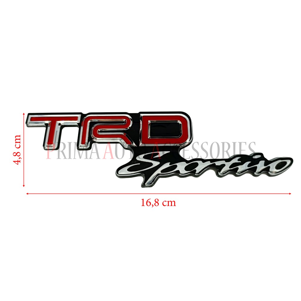 Logo Emblem Mobil TRD Sportivo VRZ Fortuner 16,8cm