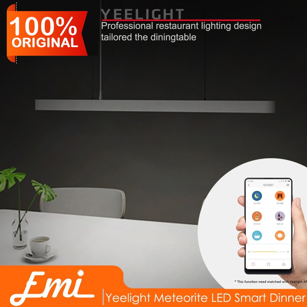 Yeelight Meteorite LED Smart Dinner Pendant Lights Lampu Meja Makan