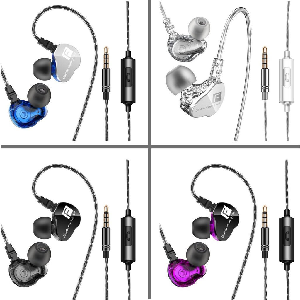 QKZ CK9 Dual Speaker In Ear Earphone Headset with MIC